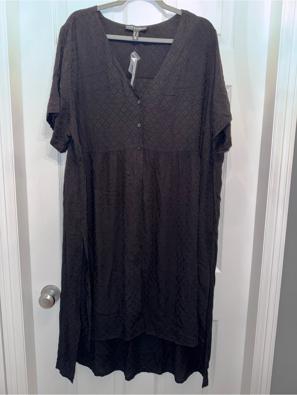 Penningtons Black Textured V-Neck Tunic